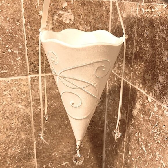 Disney Other - Disney Cinderella Wedding Flower Girl Basket Ivory Petal Cone And Pillow